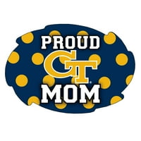 Georgia Tech Yellow Jackets NCAA Collegiate Trendy Polka Dot Ponous mama 5 6 naljepnica za kotlu