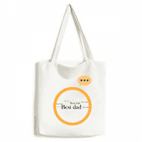 Najbolji tata festival quote Art Deco modni izraz Sack platneni torbi na ramenu