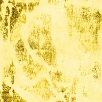 Ahgly Company u zatvorenom kvadratu Sažetak žuti modernim prostirkama područja, 4 'kvadrat