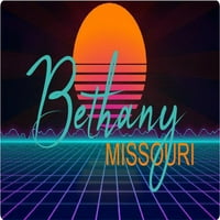Bethany Missouri Vinil Decal Stiker Retro Neon Dizajn