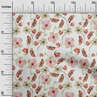 Onuone viskoza šifon bijeli tkanini cvjetni akvarel haljina Materijal tkanina ispis tkanina od dvorišta