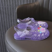 Binmer Toddler cipele za bebe djevojke slatke krune Jelly boje izdužene neklizajuće mekane jedino potplaćene