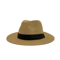 Awdenio Clearance šešire za žene Unise široka slamna šešica slama Sunčana modna hačka za slobodno vrijeme