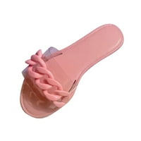 SHLDYBC papuče za žene, ženska riba kolekcija usta kože meke nožne karte ortopedske lučne sandale, ljetna