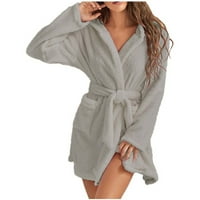 Samickarr One Flannel pidžama set za žene Nightdreress Soft Warm Fluffy Loungeweb Set Loose Plish Comfy