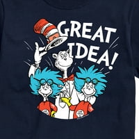 Mačka u šeširu - Sjajna ideja - grafička majica s kratkim rukavima