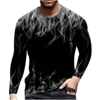 Muška posadna majica Muška unise dnevna majica 3D Print Graphic Prints Dugi rukavi Ležerne prilike Bloue