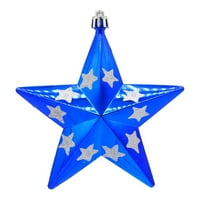 Eastshop Božićni privjesak Elektroplativ obojeni za višekratnu upotrebu Xmas Decor Merry Božić Pentagram