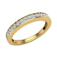 Dijamantni vjenčani pojas podudaranje princezi Cut quad iluziji vjenčani prsten 18k zlato 0. ct