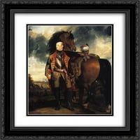 Joshua Reynolds matted crnarna ukrašena umjetnička umjetnost 'John Manirs, Marquess of Granby'