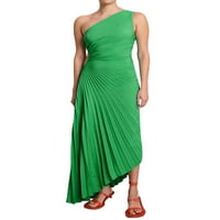 Žene tregnere Jedno rame Maxi haljine Ljeto vitak fit izdubljene rubene neregularne haljine bez rukava