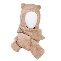 Šača jesen i zimski medvjed šal koji se jašu u jednom lijepom - trostruko češnjak za toplu šeširu