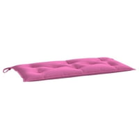 Jastuci za vrtnu klupe ružičasta 39,4 x19.7 x2.8 tkanina