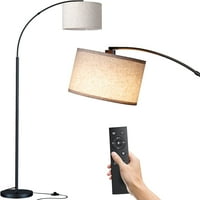 ARC atrna svjetiljka s daljinskim, modernom podnom žaruljom sa visećim sijalicama, 75 Visina visoka