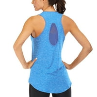 Ženska kravata Yoga Majica Workout Mesh kratki rukav Activewear Sportski tenk Top majica Sports Top