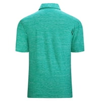FOPP Prodavač Muška golf košulja vlage Wicking Quick-suhi kratki rukav Ležerne prilike Polo majice za muškarce Dark Green XXXXL