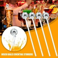 Disco kugla oblika koktel Stirrer Creative Pjenušava koktel Decor za zabavu Home bar Kafića