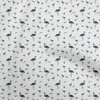Onuone pamučna kambrska tamnoplava tkanina flamingo šivaće materijal za šivanje tkanina sa dvorištem