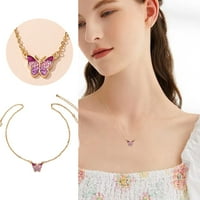 Poklon ogrlice Lanci za žene Ličnost Leptir ogrlica jednostavan i osjetljiv dizajn pogodan za sve prilike