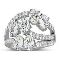 Jedinstveni karatni okrugli dijamantni prsten za žene