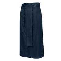 Muški modni škotski stil Retro Solid Džepna suknja Nepusni bend Blue M