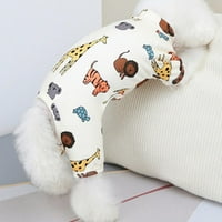 Kombinezon za kućne ljubimce PAJAMAS crtani životinje Dizajn mekog trenerka mačje mačje majice za male