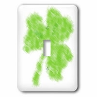 3droza zelena zelena djetelina - Irska umjetnost - St. Patricks Day - jednokrevetni prekidač