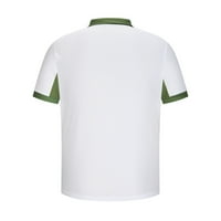 Muški patentni patenci Henleys majica Ležerne prilike Slim Fit pletena kratka rukava za golf košulju