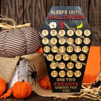 Homchy Halloween ukrasi Halloween Decor Drvo odbrojavanje kalendara za Halloween Calendar odbrojavanje