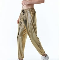 Aurouralne muške hlače muškarci Ležerne prilike modne čipke Elastične ispis hlače za ispis pantalone