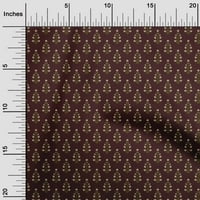 Onuone pamučne kambričke tamne čokoladne tkanine azijski blok prestanak opskrbe Ispiši šivanje tkanine