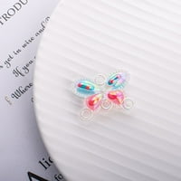Damol akrilni leptir čari, šarene akrilne perle Privjesci čari za DIY minđuše privjesci za oblikovanje