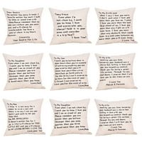 Jastučni predmeti za moju dragu porodicu Valentinovo poklon jastučnice plišani digitalni tiskani posteljina