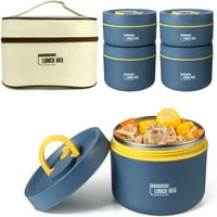 Lfogoods Prijenosni izolirani spremnik za ručak s torbom za ručak Spavaljiv spremnik za prehranu od