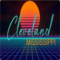 Itta Bena Mississippi Vinil Decal Stiker Retro Neon Design