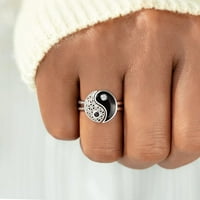 SKPBlutn prstenovi za žene djevojke do mog najboljeg prijatelja koji ste srebrni dvostruki setovi vjenčani