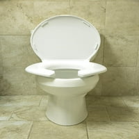 Big John WC sjedalo 2445263-3W Otvoreni prednji s poklopcem bariatrijskog wc sjedalica, bijela