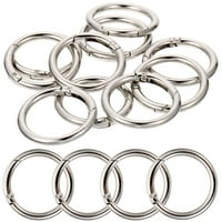 Prstenovi ravnih tipki Metal Split krugovi ključevi lančani lanac prstena DIY krug prstenovi