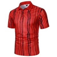 Ketyyh-Chn Polo kratke majice za muške golf majice stilski print vlagu Wicking Brze suho performanse