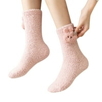 Par ženskih ležernih životinja Print Pamuk uzorak Lady Socks Tube Udobne čarape Božićne čarape za žene Neki klizne čarape