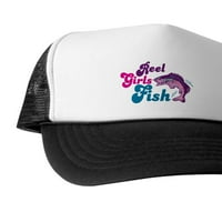 Cafepress - Reel Girls Fish - Jedinstveni kapu za kamiondžija, klasični bejzbol šešir