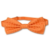 Vesuvio Napoli Bowtie narančaste boje prugaste vertikalne pruge muške kravate