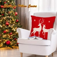 Onhuon božićni jastučni jastučni jastuk navlake navlaka za snijeg mekano dekorativni jastuk