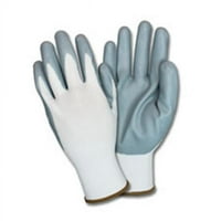 Nitrilne presvučene rukavice, siva i bijela - 2xl
