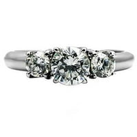 Ženski prstenovi visoko polirani prsten od nehrđajućeg čelika sa AAA CRD CZ u Clear TK004