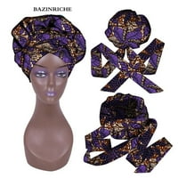 Omota za glavu za žene Afrički šal za kosu Dugi prozračni turbani kravata na glavi WYB636
