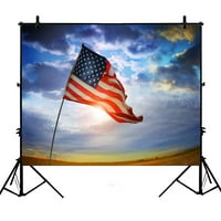 7x5FT Američka zastava Fotografija pozabarenja Poliester fotografija Props Studio Photo Booth rekviziti