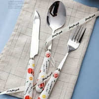 Voćno print keramičke ručke privoda za kašike kašike vilice nož čepni štapići komplet za pribor za jelo