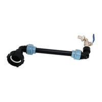 Elbow IBC adapter, voda Gooseneck Konektor za odvod navoja sa cijevom za punjenje zalijevanja može se