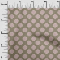 Onuone pamučne popline srednje smeđe točkice šivanje tkanine sa dvoricom tiskanim DIY odjećom šivaći